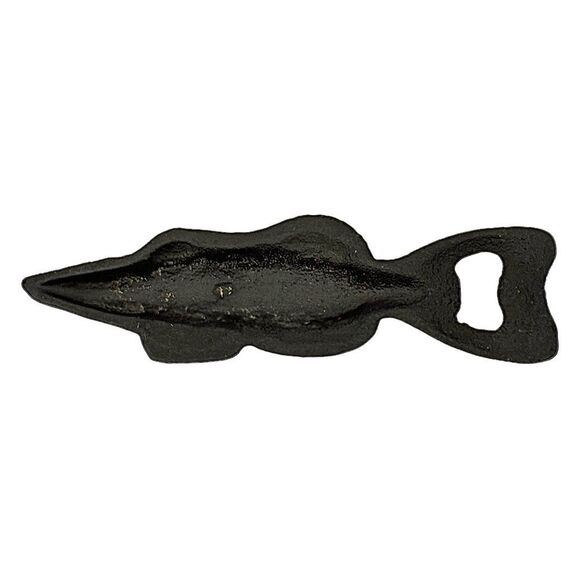 Vintage Antique Cast Iron FISH / SALMON Bottle Opener - 7 Inches - Picture 2 of 3